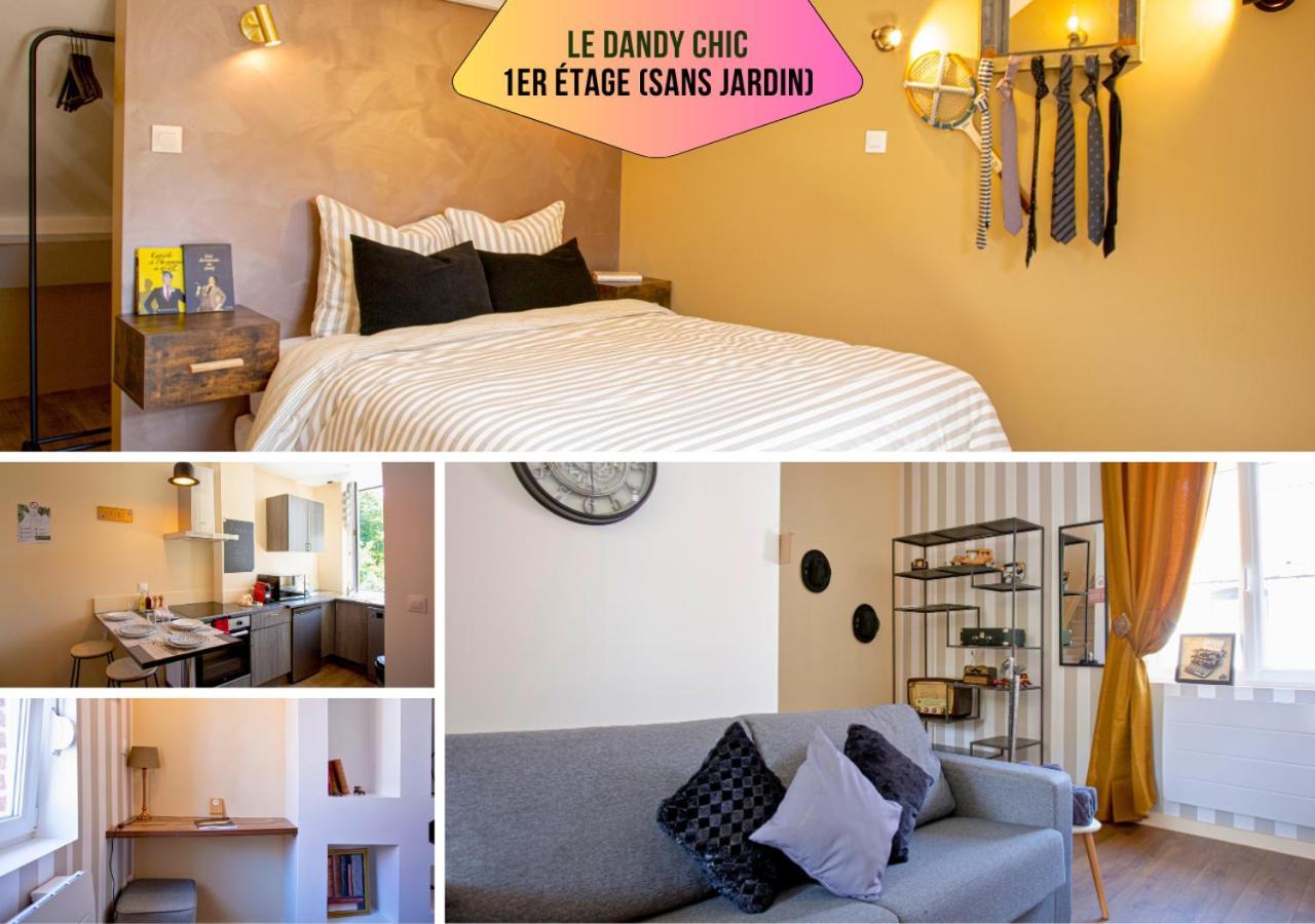 Ideal Pro & Couple - 2 Logements Theme Boho Chic Rdc & Dandy 1Er Etage - Quartier Calme - Jardin - Wifi Hd - Smart Tv - Parking Gratuit - Proche Centre & Transports - Ask Home Valenciennes Kültér fotó
