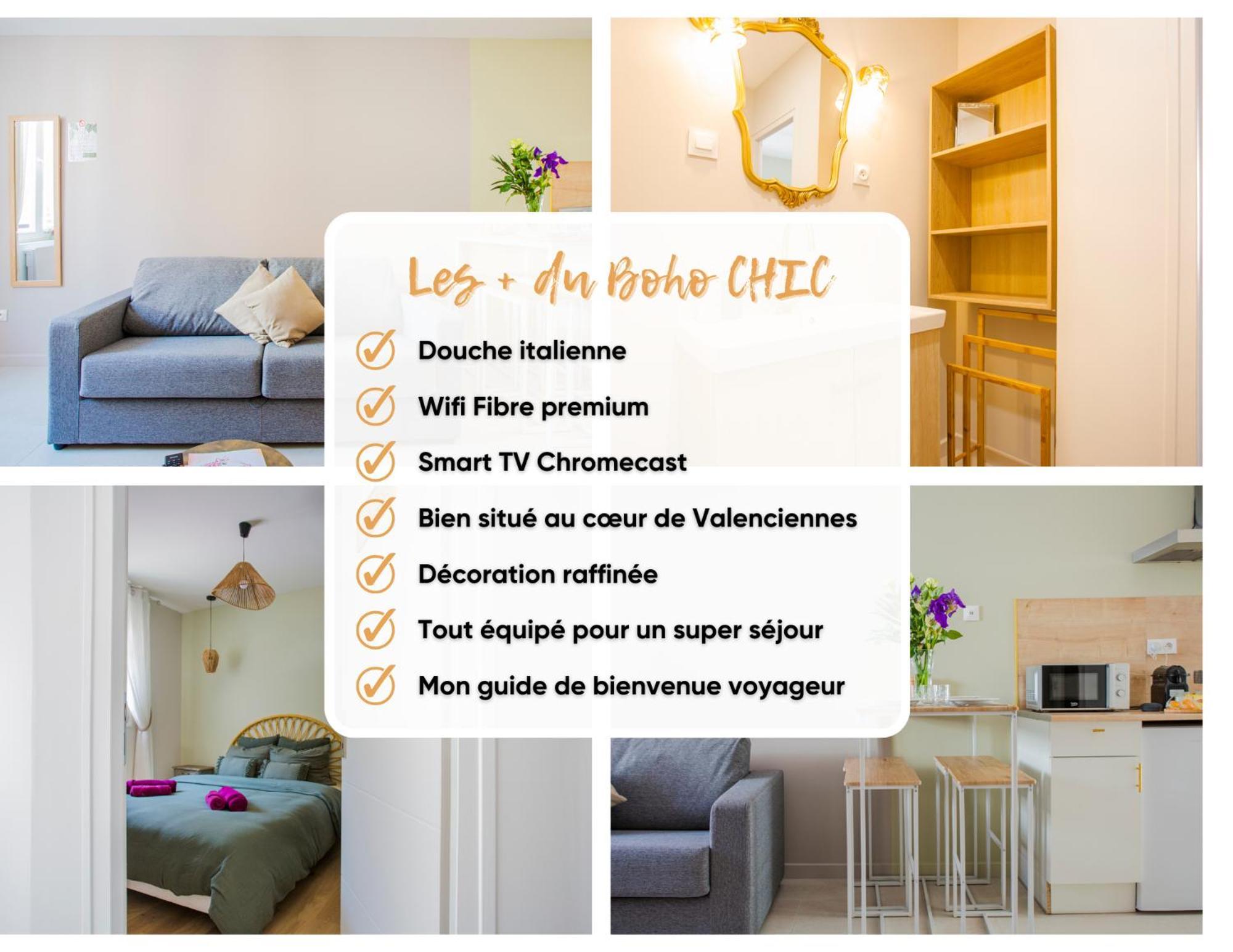 Ideal Pro & Couple - 2 Logements Theme Boho Chic Rdc & Dandy 1Er Etage - Quartier Calme - Jardin - Wifi Hd - Smart Tv - Parking Gratuit - Proche Centre & Transports - Ask Home Valenciennes Kültér fotó